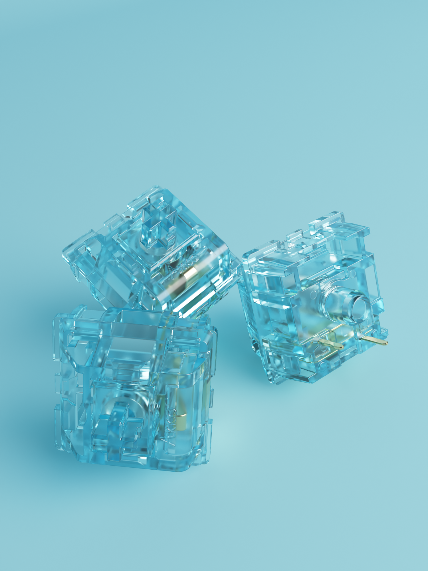 CS Kristallblauer Schalter (45 Stück)
