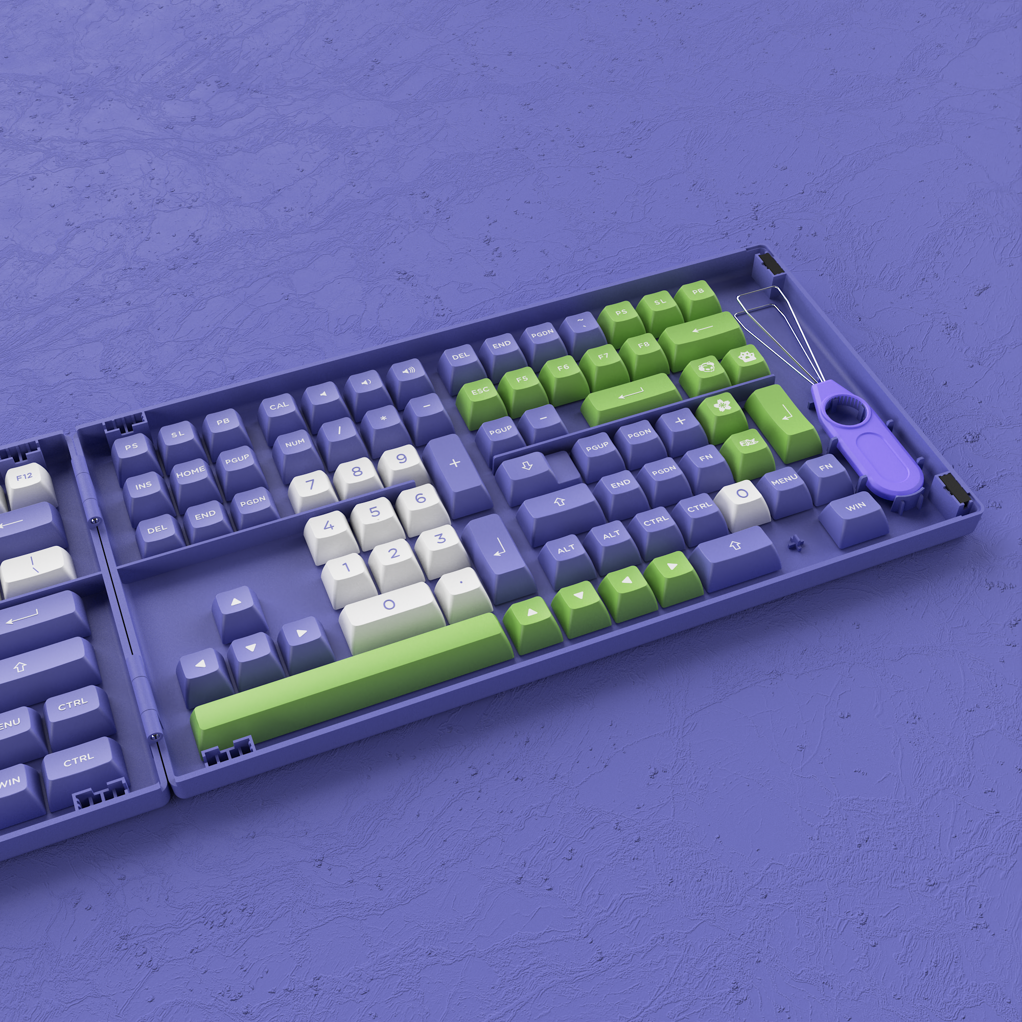 Pervenche Very Peri Keycap Set (197-Key) 