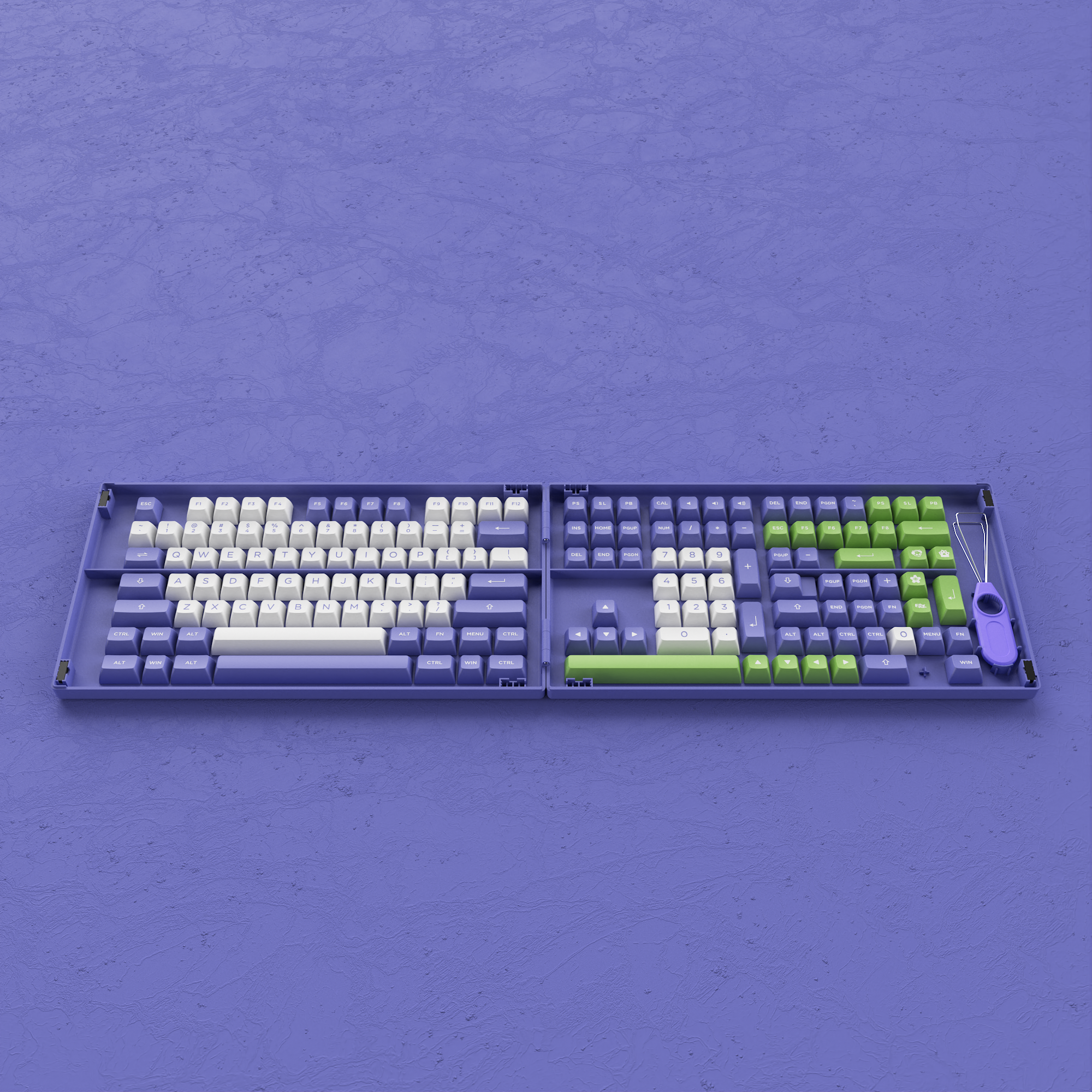 Pervenche Very Peri Keycap Set (197-Key) 