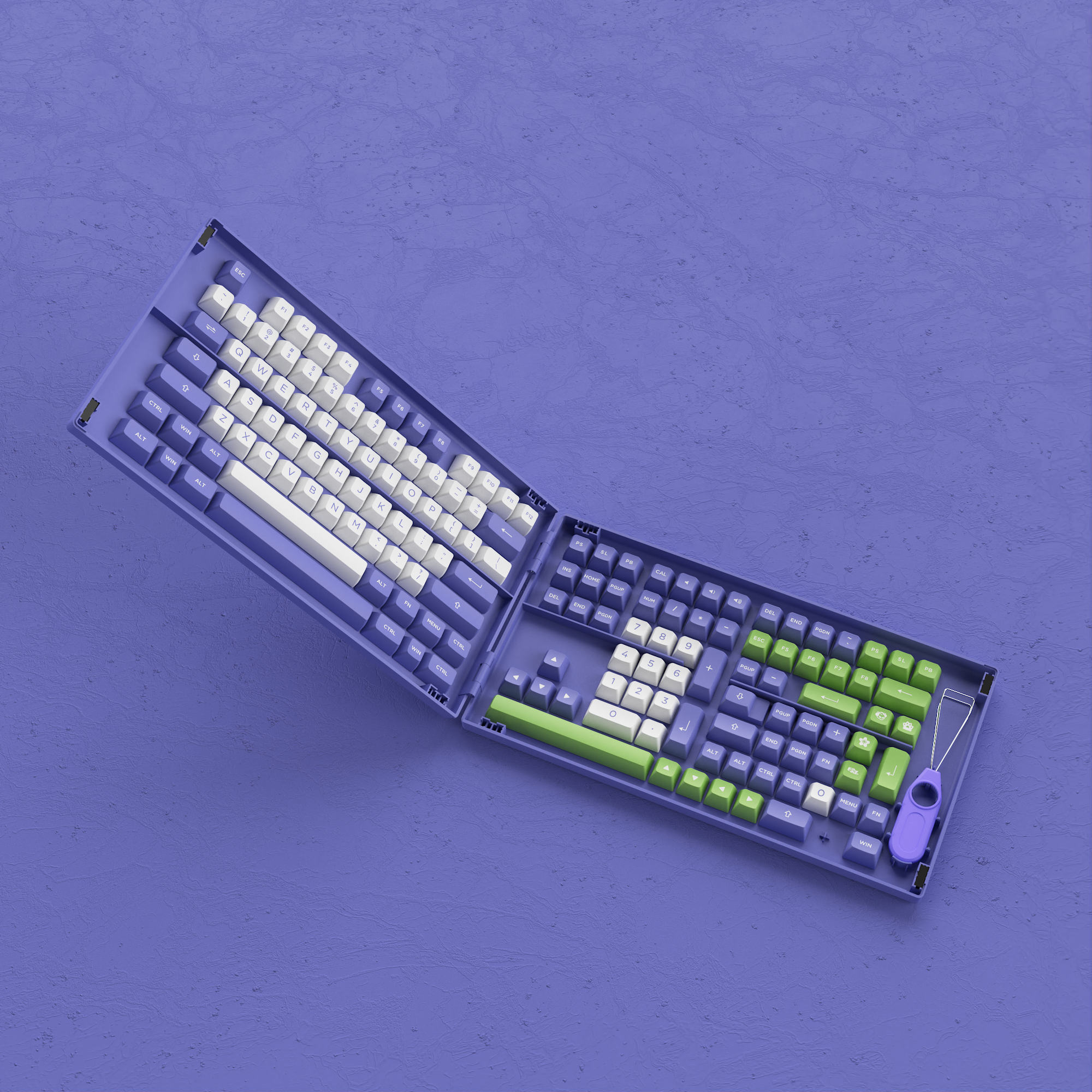 Periwinkle Very Peri Keycap Set(197-Key)