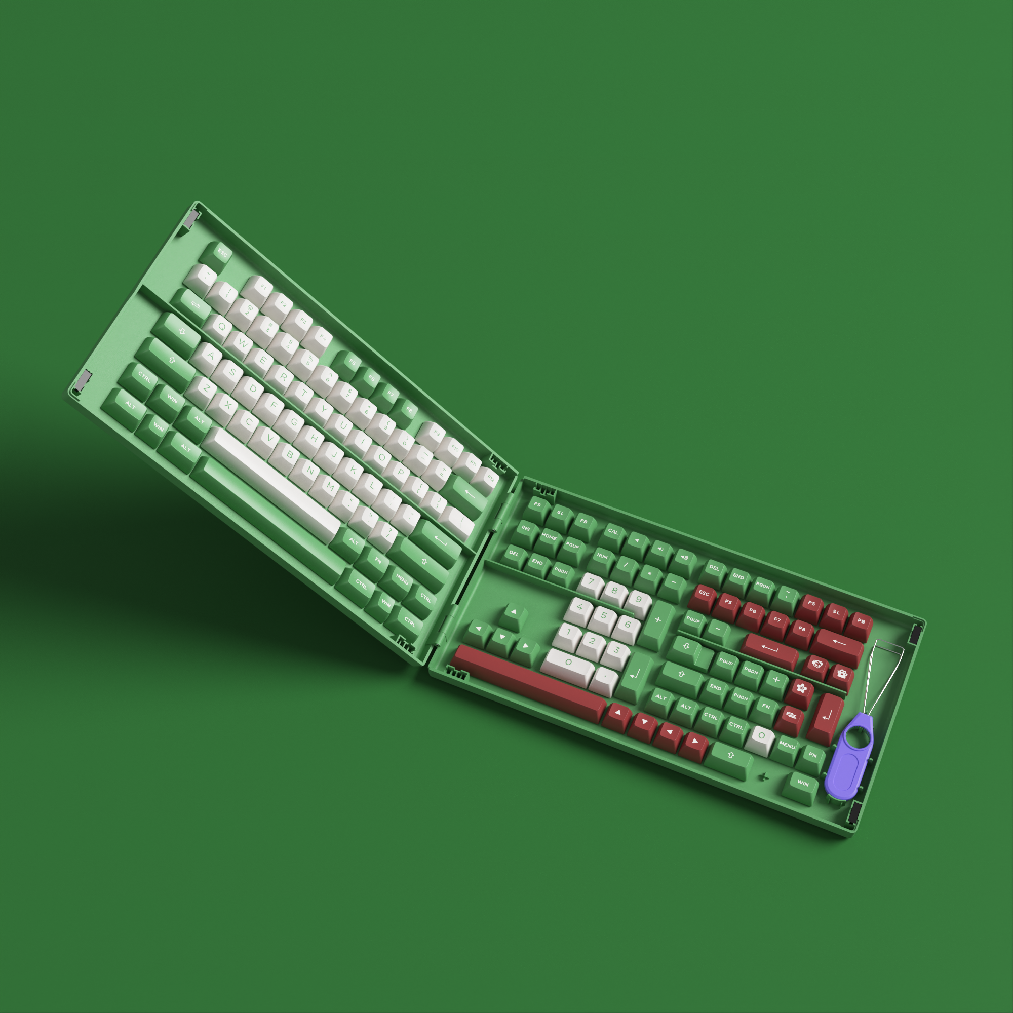 Matcha Red Bean Keycap Set