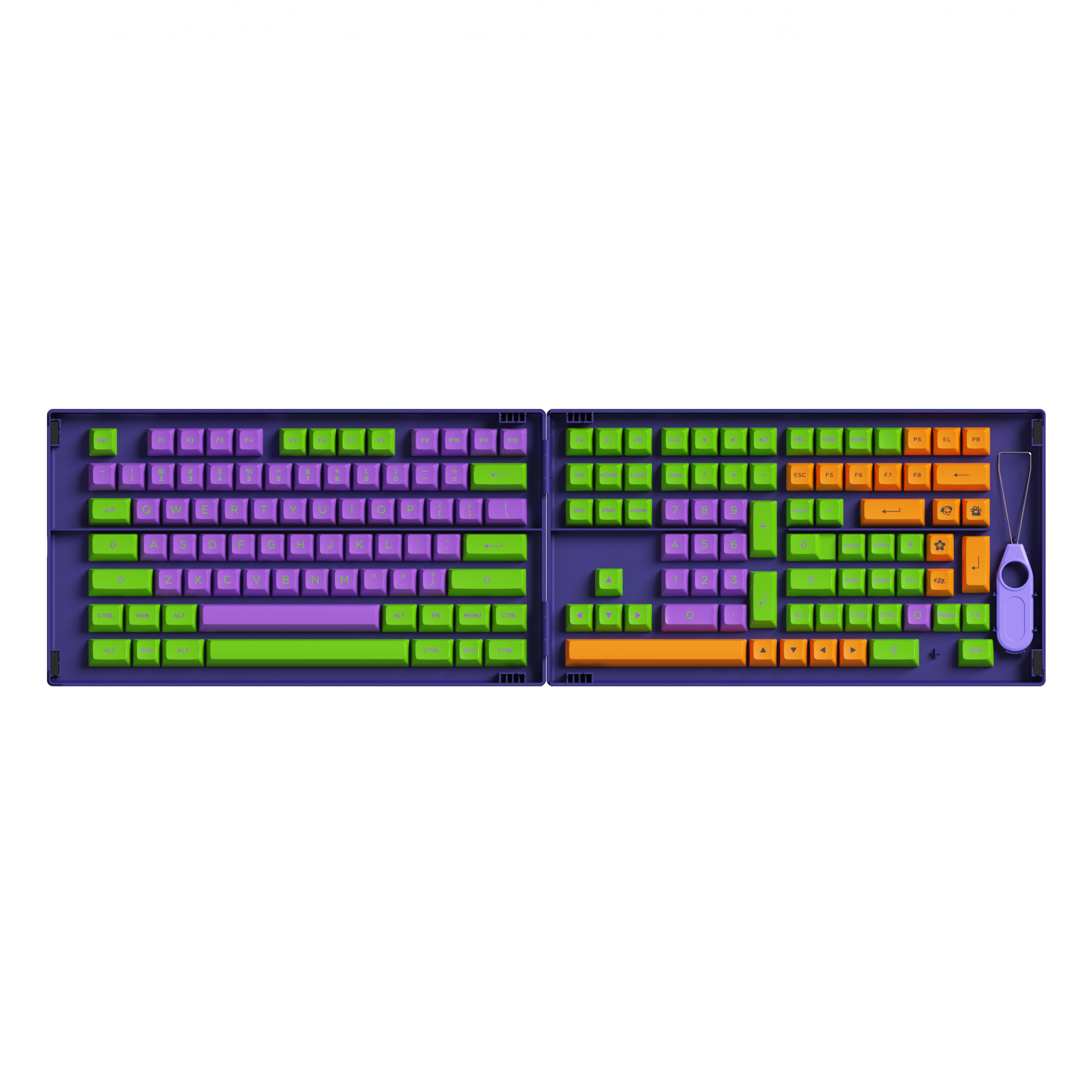 EVA-01 Themed Keycap Set (158-key)