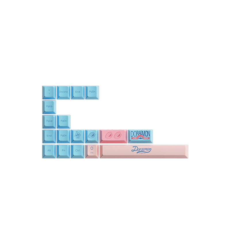 Doraemon Macaron Tastenkappen-Set (136 Tasten) 