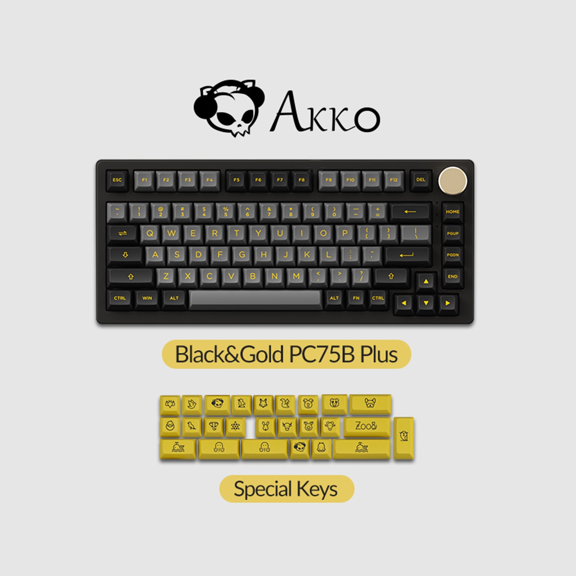 Black & Gold PC75B Plus v2