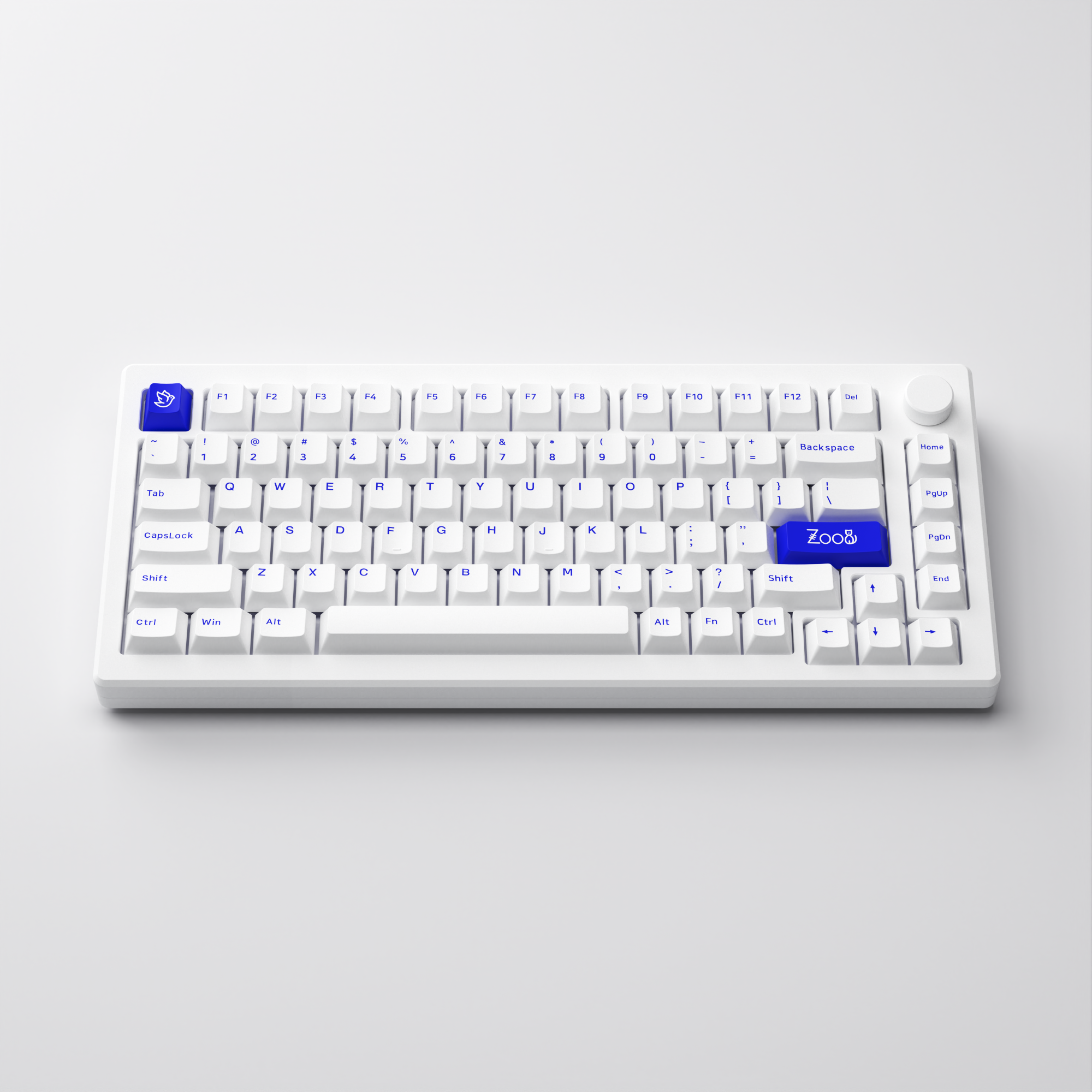 MOD 007 PC Blau auf Weiß 