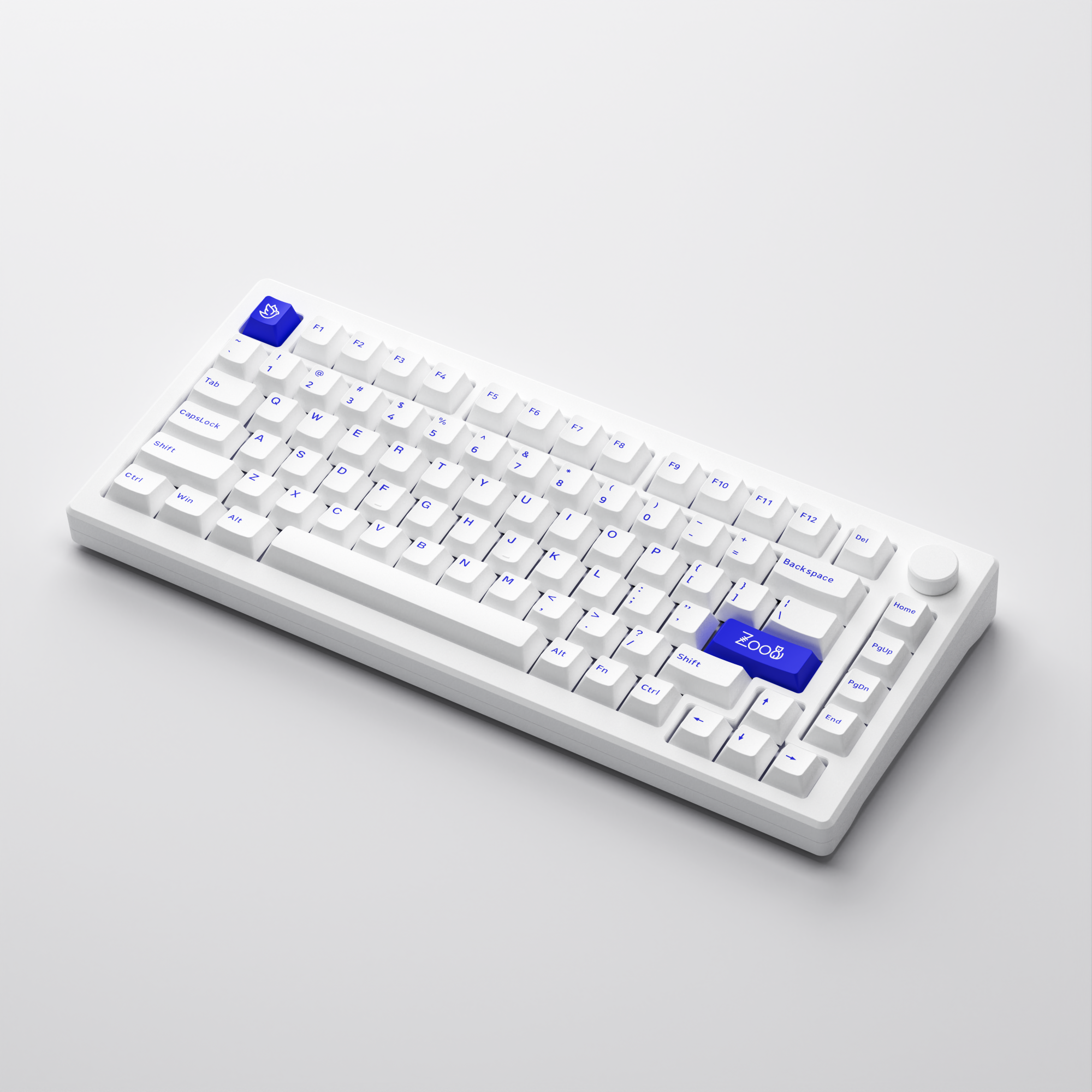 MOD 007B PC Blau auf Weiß